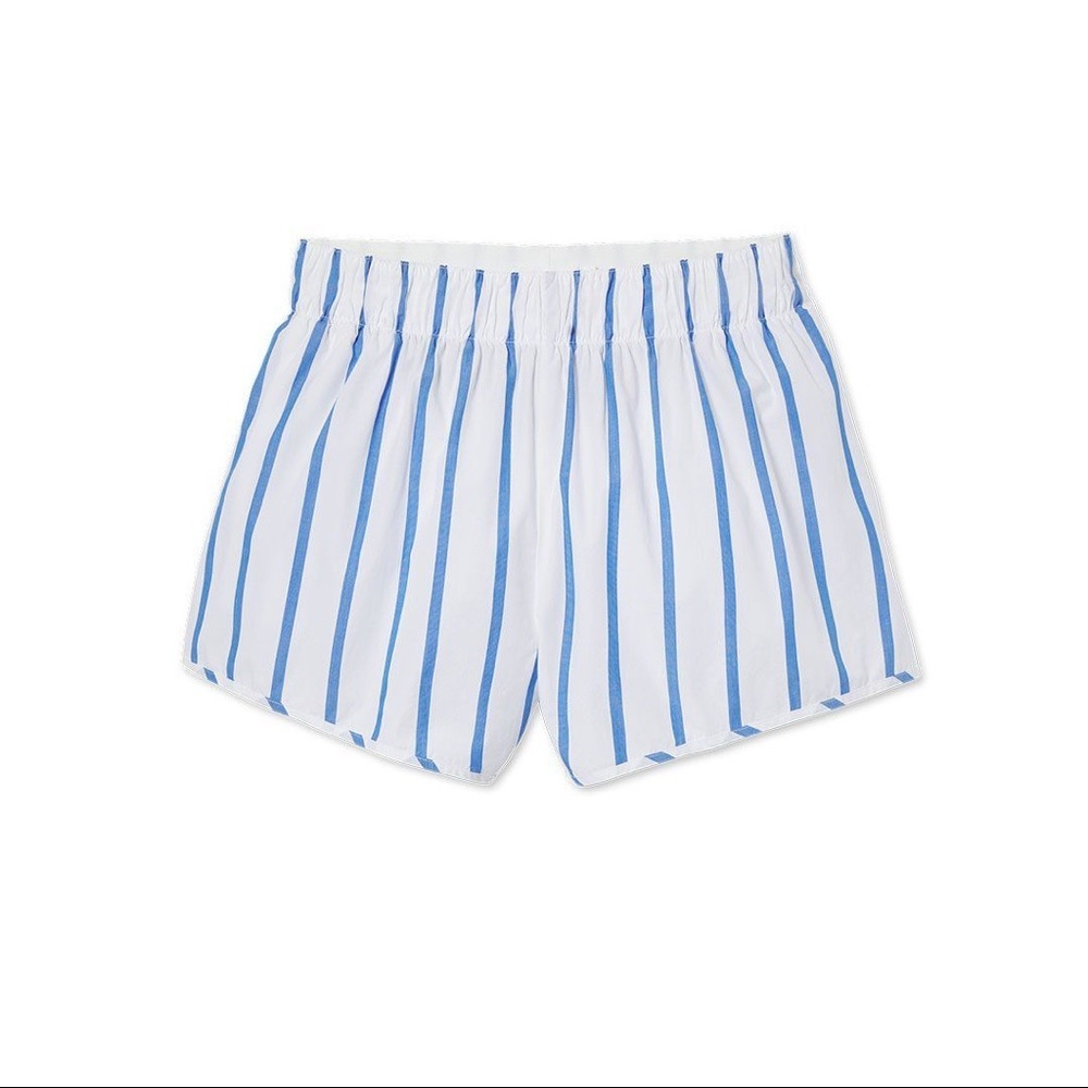 Entireworld striped poplin shorts